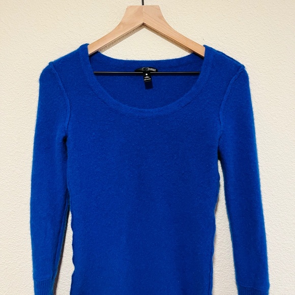 AQUA Cashmere Sweaters - 100% Cashmere Sweater: Blue